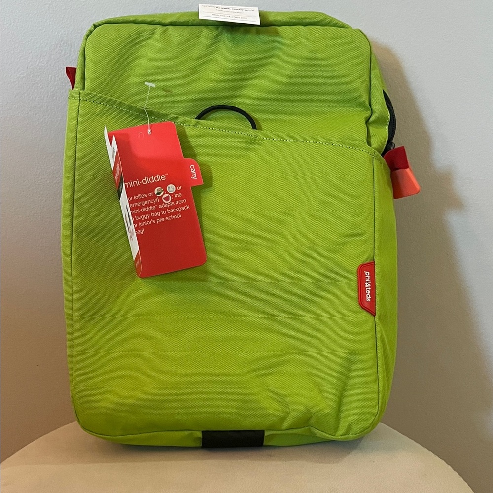Phil & Teds Mini Diddie Green  Carry Bag for body or buggy